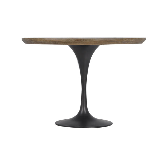 Powell Dining Table - Bright Brass Clad