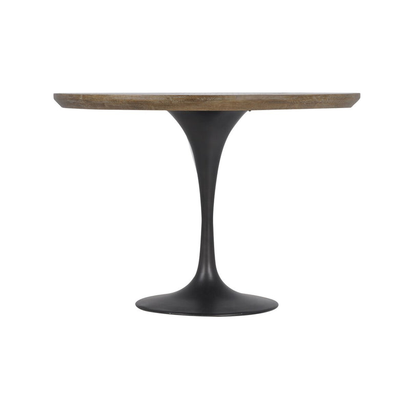 Powell Dining Table - Bright Brass Clad