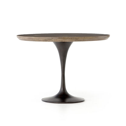 Powell Dining Table - Bright Brass Clad