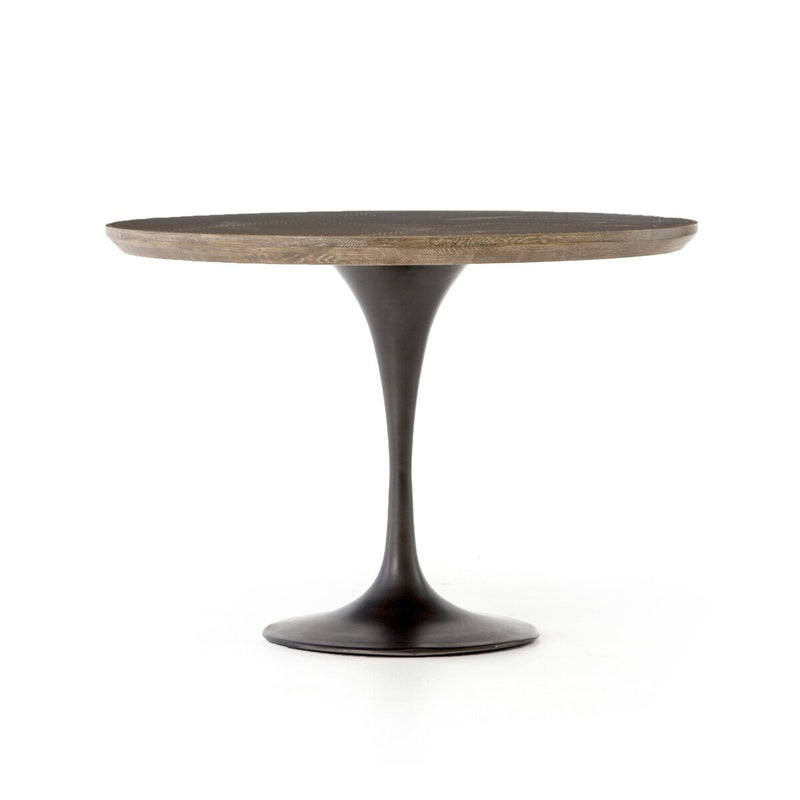 Powell Dining Table - Bright Brass Clad