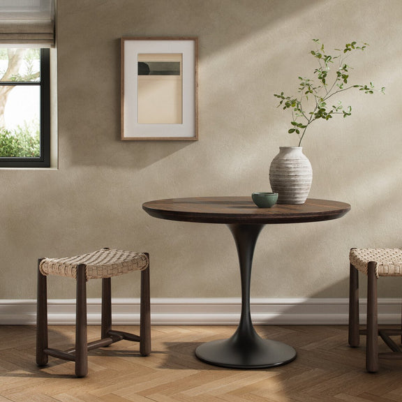 Powell Dining Table - English Brown Oak