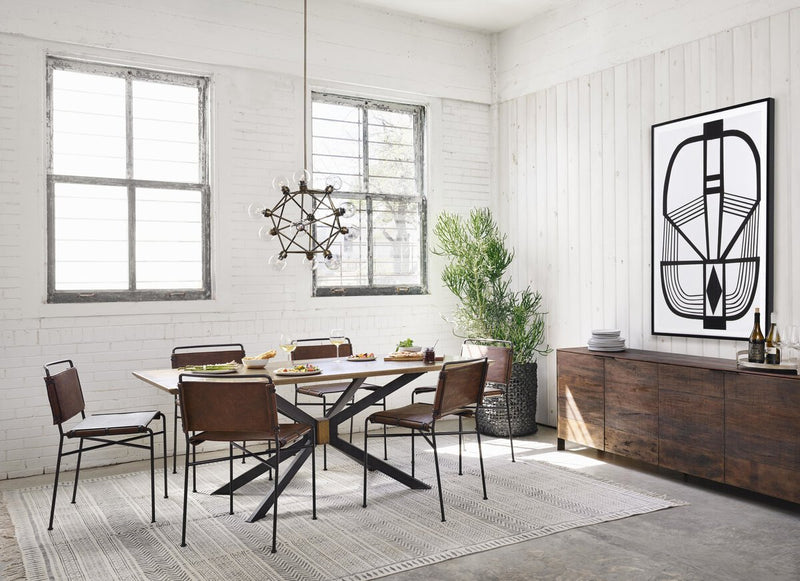 Wharton Dining Chair - Distressed Brown