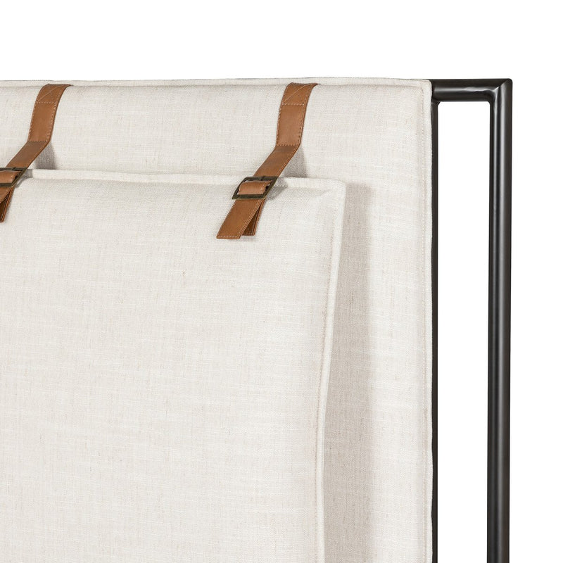 Leigh Upholstered Bed - Hockney Ivory