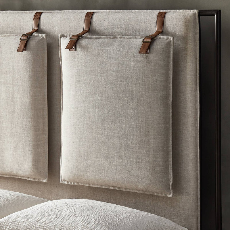 Leigh Upholstered Bed - Hockney Ivory