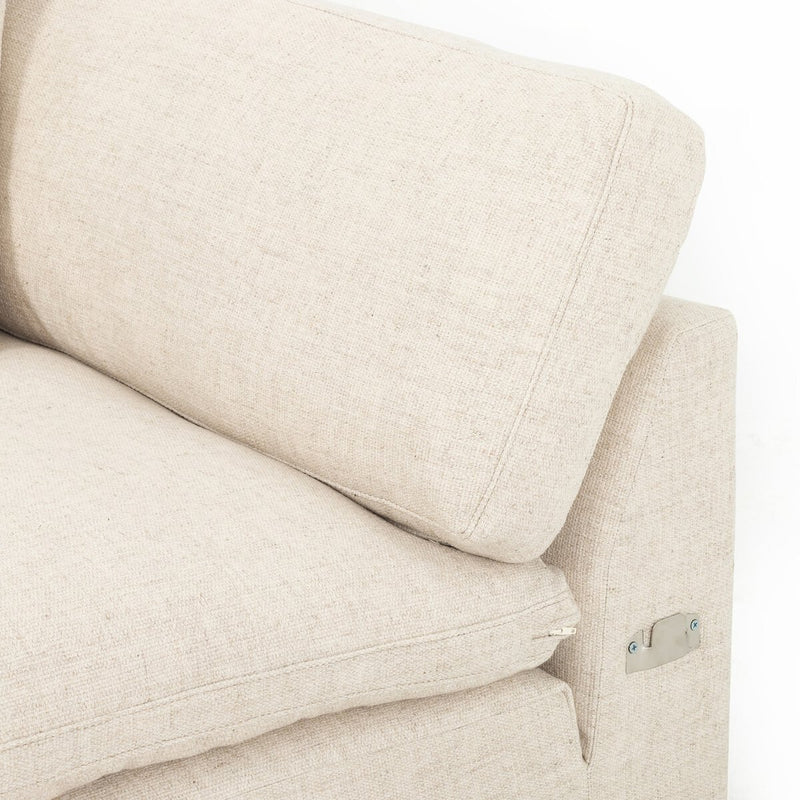 Plume 2-Piece Sectional - Thames Cream