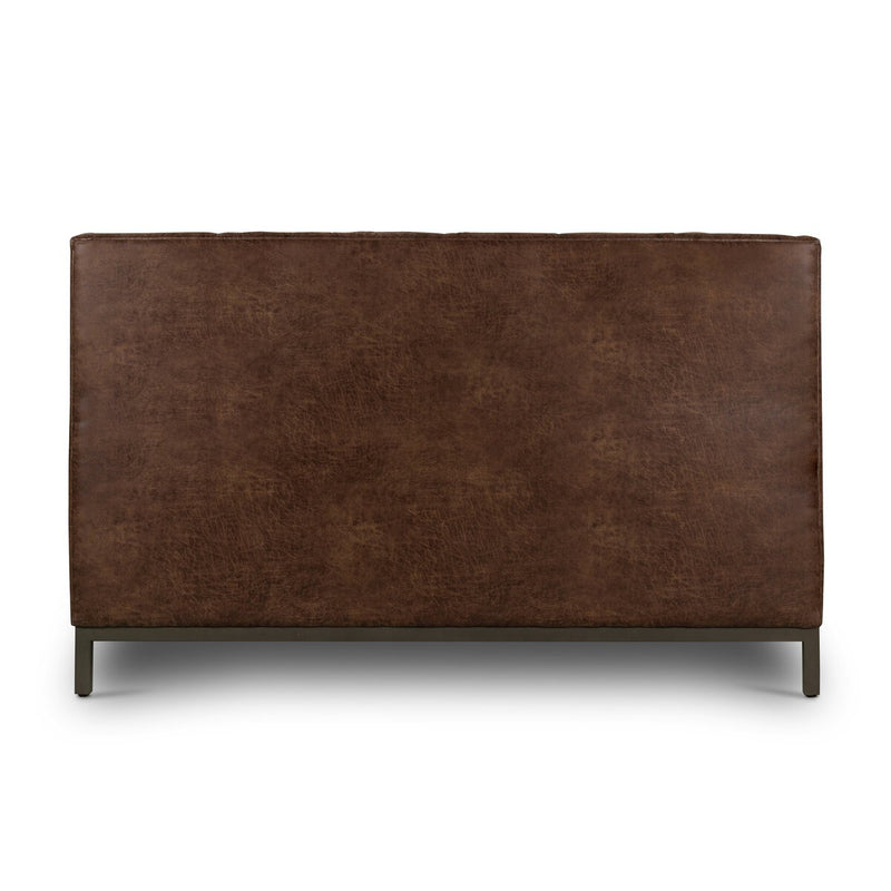 Newhall Bed - Vintage Tobacco - Pintuck