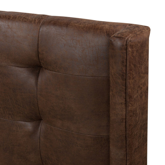 Newhall Bed - Vintage Tobacco - Pintuck