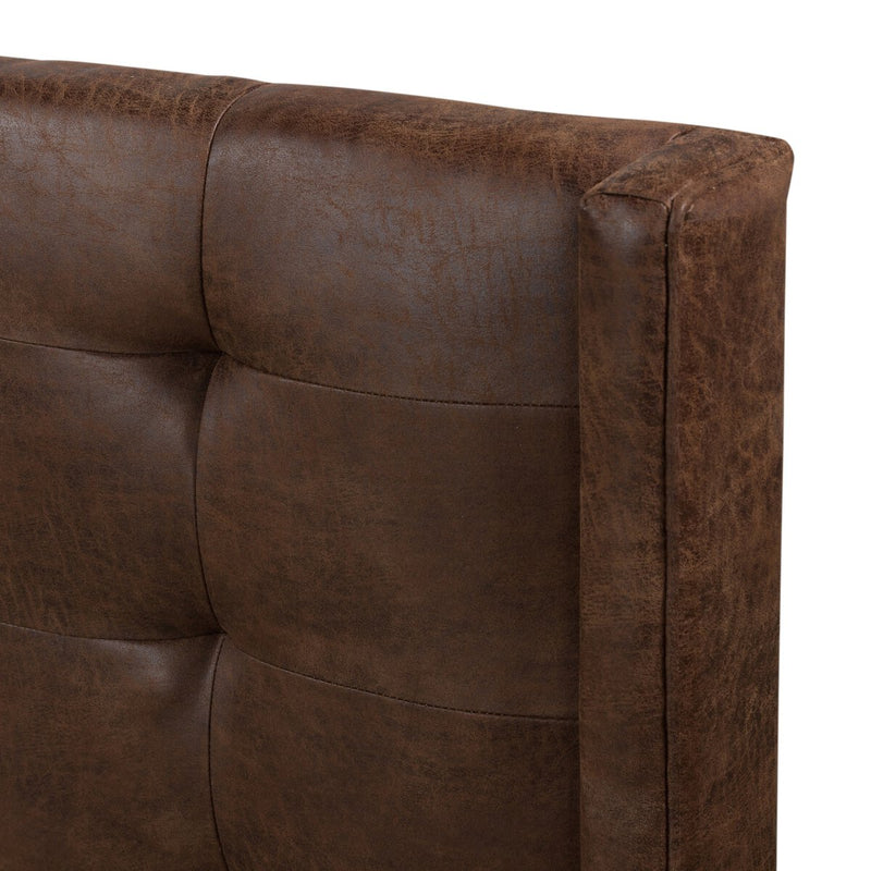 Newhall Bed - Vintage Tobacco - Pintuck