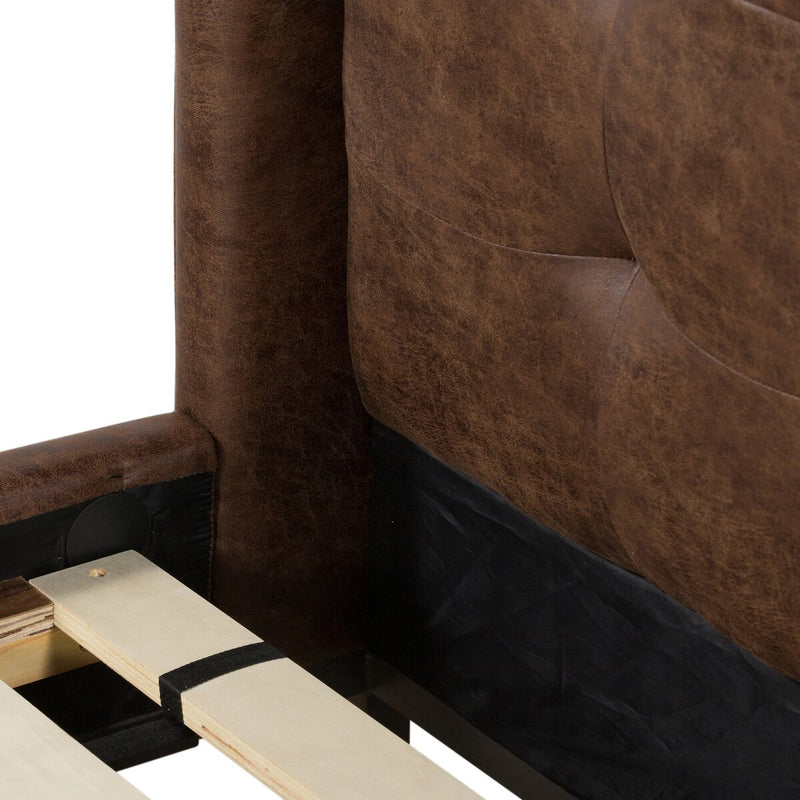 Newhall Bed - Vintage Tobacco - Pintuck