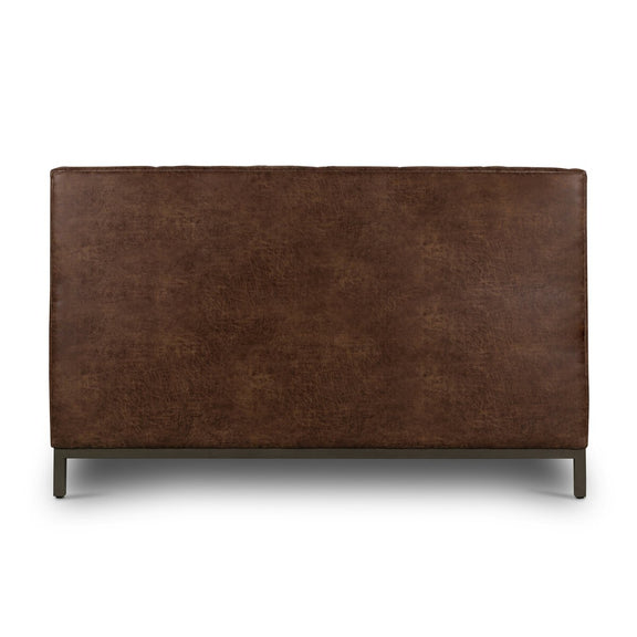 Newhall Bed - Vintage Tobacco - Pintuck
