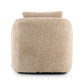 Topanga Swivel Chair - Beige Shearling