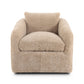 Topanga Swivel Chair - Beige Shearling