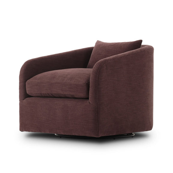 Topanga Swivel Chair - Laughlin Plum