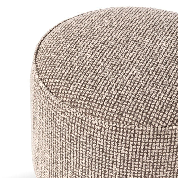 Sinclair Round Ottoman - Barrow Taupe
