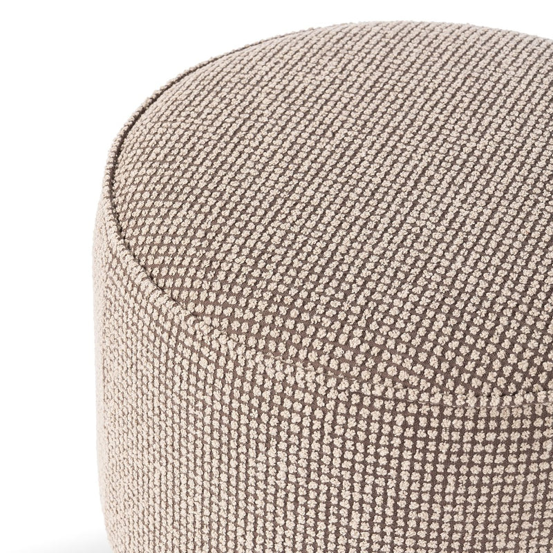 Sinclair Round Ottoman - Barrow Taupe