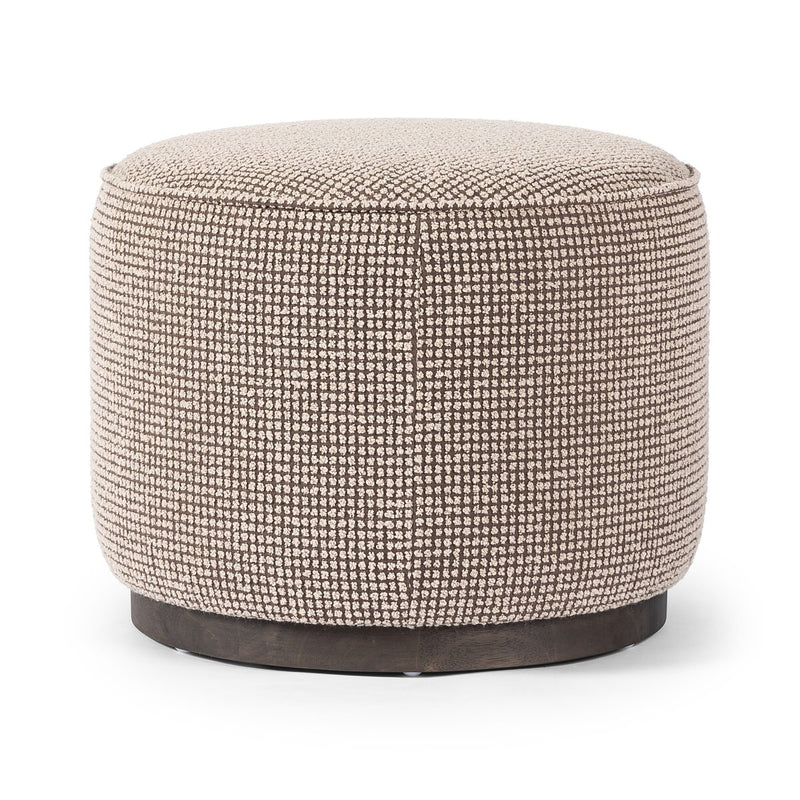 Sinclair Round Ottoman - Barrow Taupe