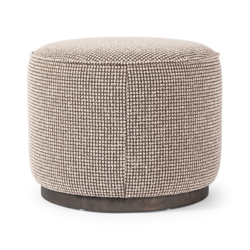 Sinclair Round Ottoman - Barrow Taupe
