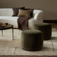 Sinclair Round Ottoman - Surrey Olive