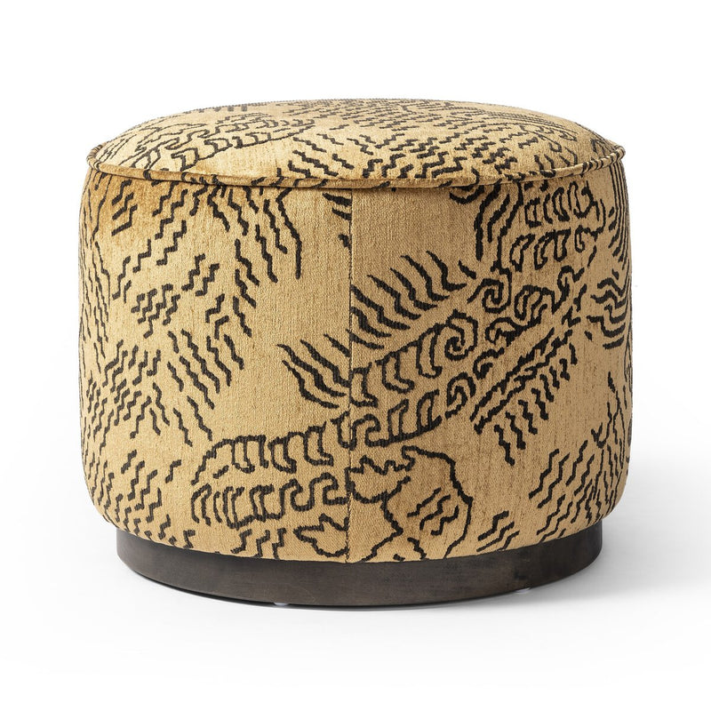 Sinclair Round Ottoman - Balkan Ochre