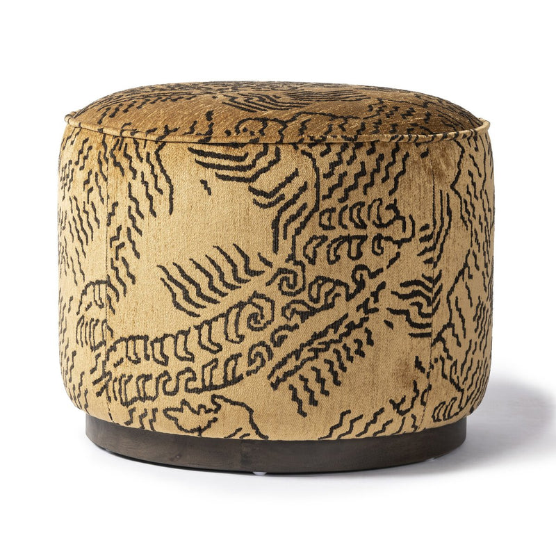 Sinclair Round Ottoman - Balkan Ochre