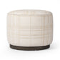 Sinclair Round Ottoman - Sheffield Ivory