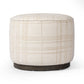 Sinclair Round Ottoman - Sheffield Ivory