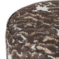 Sinclair Round Ottoman - Crypton North Oak Brown