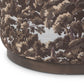 Sinclair Round Ottoman - Crypton North Oak Brown