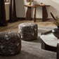 Sinclair Round Ottoman - Crypton North Oak Brown