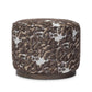 Sinclair Round Ottoman - Crypton North Oak Brown