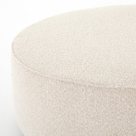 Sinclair Large Round Ottoman - Knoll Natural