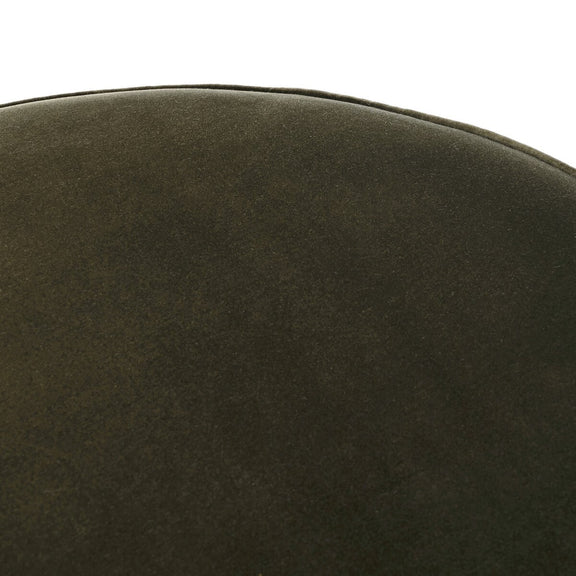 Sinclair Large Round Ottoman - Surrey Olive