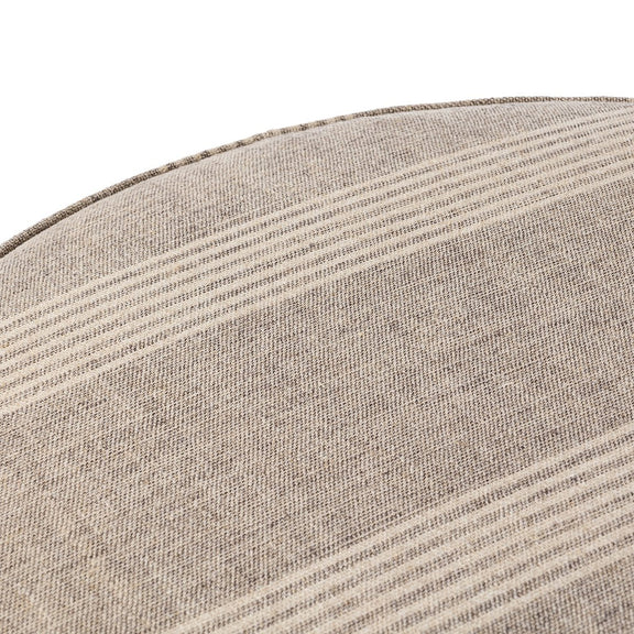 Sinclair Large Round Ottoman - Manchester Flint