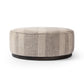 Sinclair Large Round Ottoman - Manchester Flint