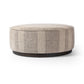 Sinclair Large Round Ottoman - Manchester Flint