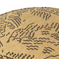 Sinclair Large Round Ottoman - Balkan Ochre