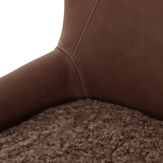 Marlow Wing Chair - Taupe Shearling