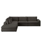 Bloor 4-Piece Sectional W/ Ottoman - Landale Charcoal