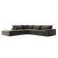 Bloor 4-Piece Sectional W/ Ottoman - Landale Charcoal
