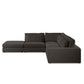 Bloor 4-Piece Sectional W/ Ottoman - Landale Charcoal