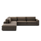 Bloor 4-Piece Sectional W/ Ottoman - Savoy Coffee