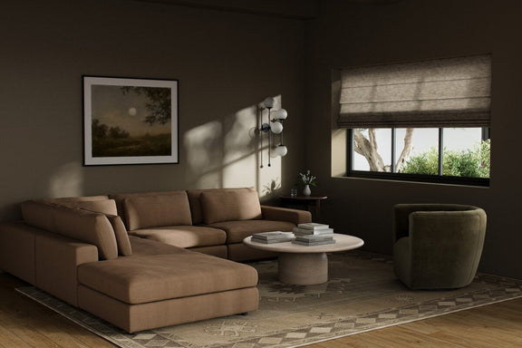 Bloor 4-Piece Sectional W/ Ottoman - Savoy Ochre