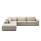 Bloor 4-Piece Sectional W/ Ottoman - Savoy Parchment