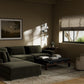 Bloor 4-Piece Sectional W/ Ottoman - Surrey Olive