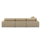 Bloor 4-Piece Sectional W/ Ottoman - Easthill Wheat