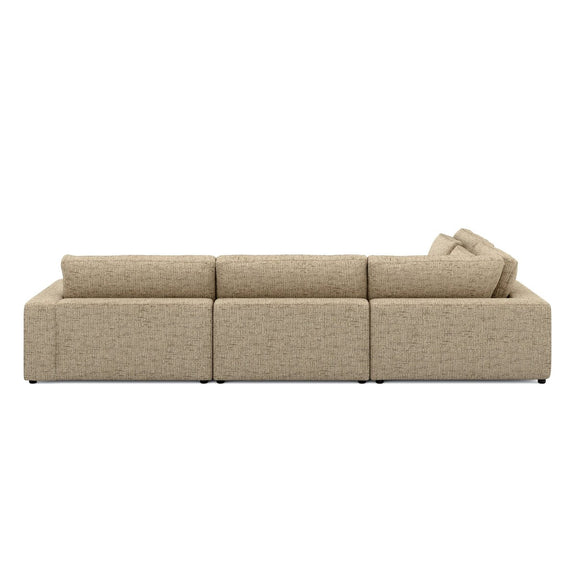 Bloor 4-Piece Sectional W/ Ottoman - Easthill Wheat