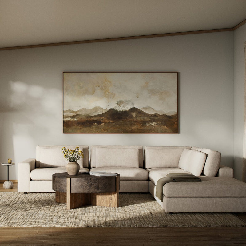 Bloor 4-Piece Sectional W/ Ottoman - Essence Natural