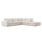 Bloor 4-Piece Sectional W/ Ottoman - Essence Natural