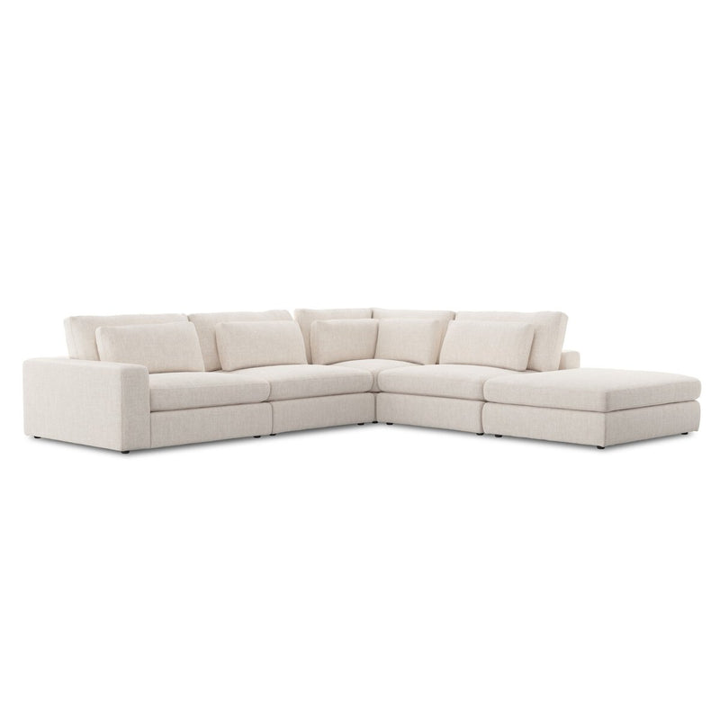 Bloor 4-Piece Sectional W/ Ottoman - Essence Natural