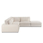 Bloor 4-Piece Sectional W/ Ottoman - Essence Natural